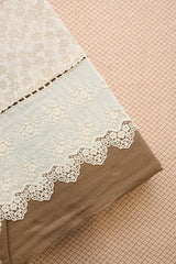 Bedsheets - Premium King soft cotton lace bedsheets majestic