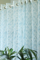 Amethyst Sheer Curtain – Semi Transparent floral vine print print