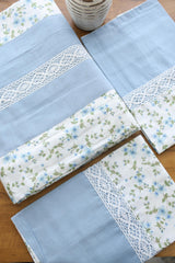 Bedsheets - King premium designer Printed lace bedsheet rotary