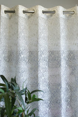 Curtains - Chikankari embroidery organza curtains