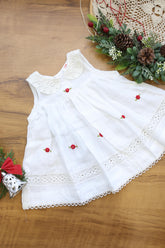 Kids smocked dress 6-10 month - Xmas edition
