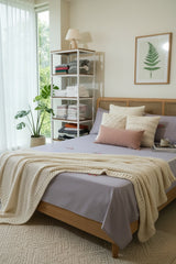 Bedsheets - King cross stitch embroidered bedsheets
