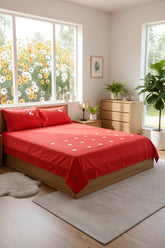 Bedsheets - King Premium Machine embroidery bedsheets MEK