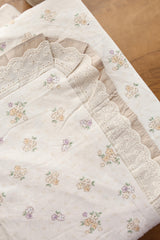 Bedsheets - Premium King soft cotton lace bedsheets majestic