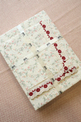 Bedsheets - Premium King soft cotton lace bedsheets majestic