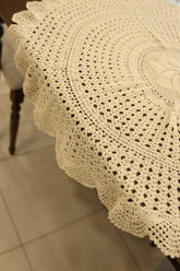 Round Crochet Table Mat / Centerpiece Coaster