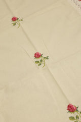 Table cloths - 8 Seater cross stitch embroidery Red check