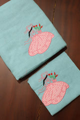 Bedsheets - Single Cross stitch embroidery bedsheets