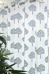 Curtains - Premium embroidery curtains opaque blue edition prebooking