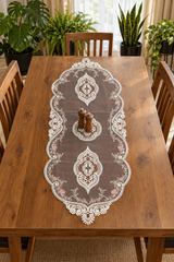 Table Runner - Net embroidery / Table centre