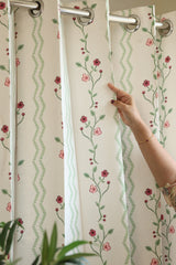 E4 Curtains - English Floral series opaque curtains