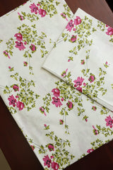 Bedsheets - Queen soft cotton blossom bedsheet