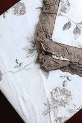 Bedsheets - Premium King soft cotton lace bedsheets majestic