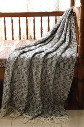 Boucle : Textured Woven Cotton Sofa Throw