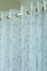 Amethyst Sheer Curtain – Semi Transparent floral vine print print