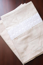 Bedsheets - King satin cotton lace bedsheets