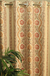 Curtains:Handblock printed curtains(sheer and opaque)