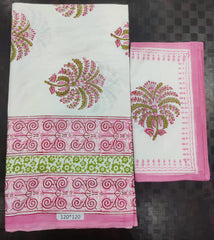 Bedsheets:Super king Handblock bedsheets