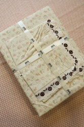 Bedsheets - Premium King soft cotton lace bedsheets majestic
