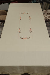 Table cloths - 8 seater ribbon embroidery