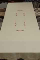 Table cloths - 8 seater ribbon embroidery