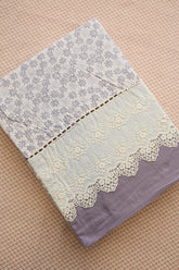 Bedsheets - Premium King soft cotton lace bedsheets majestic