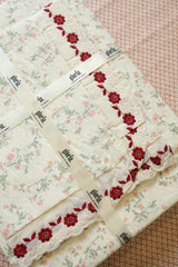 Bedsheets - Premium King soft cotton lace bedsheets majestic