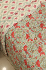 Premium Cotton handblock Print Double Quilt