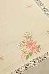 Table cloths-8 seater cross stitch embroidered