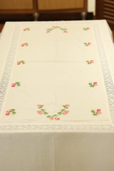 Table cloths-8 seater cross stitch embroidered