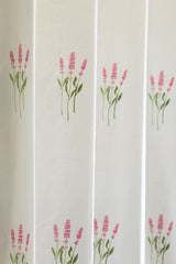 Curtains - Opaque floral curtains white base meadow