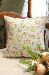 Vintage Floral Garden Cushion Cover