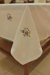 Table cloths-6 Seater cross stitch embroidered