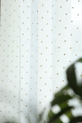 Curtains - Premium Embroidery sheer curtains meera ( off white base) prebooking