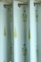 Curtains - Blue Handblock curtains