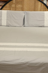 Premium Soft Cotton Lace Bedsheet Set – King Size