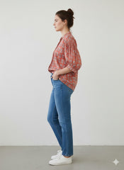 Handblock printed shirt