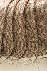 Textured Woven Cotton Sofa Throw