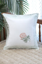 Handblock cushion cover 16×16 inches