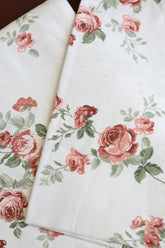 King Size Soft Cotton Botanical Floral Bedsheet Set satin glory