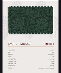 Upholstery fabrics -Ajrakh(Bagru)