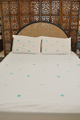 Bedsheet- Queen machine embroidery