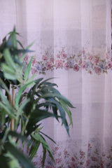 Curtains:English floral printed curtains(sheer and opaque)