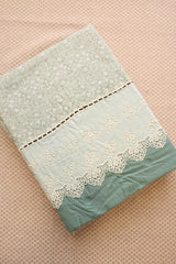 Bedsheets - Premium King soft cotton lace bedsheets majestic