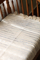 Handwoven Jute Polka Dot Sofa Throw