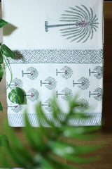 Handblock waffle towel