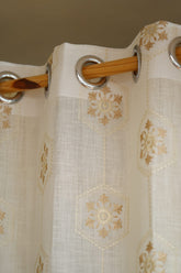 Curtains-Premium embroidered sheer curtains