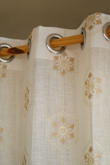 Curtains - Premium embroidery sheer curtains meraki