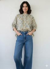 Handblock printed shirt
