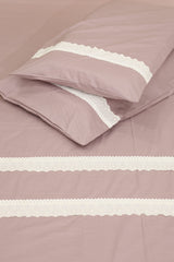Premium Soft Cotton Lace Bedsheet Set – King Size